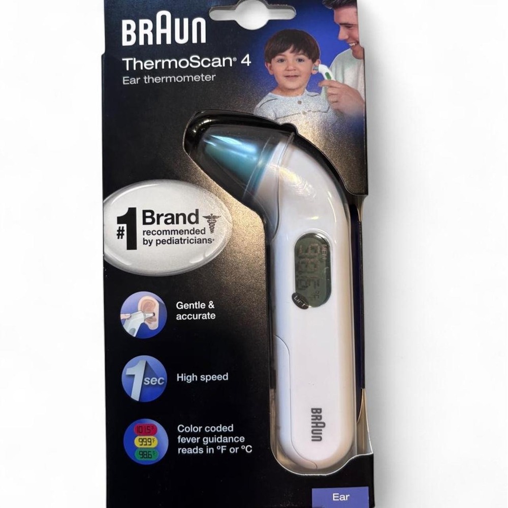 Brand new in box Braun ThermoScan 4 Ear Thermometer. Never used